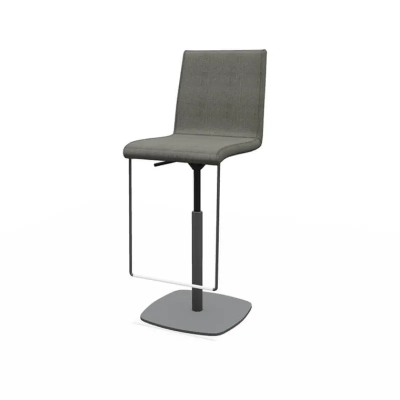 Perfecta Sherpa Tabouret haut réglable et pivotant en tissu fabriqué en Belgique* Tabouret Snack (assise +/- 65 Cm)|Tabouret De Bar (assise +/- 80 Cm)