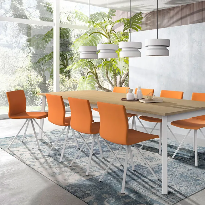 Perfecta Silva Chaise design en métal et simili* Chaise De Cuisine|Chaise De Salle à Manger