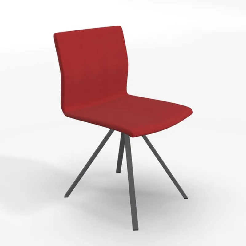 Perfecta Silva Chaise design pieds métal et revêtement en tissu* Chaise De Salle à Manger|Chaise Salon