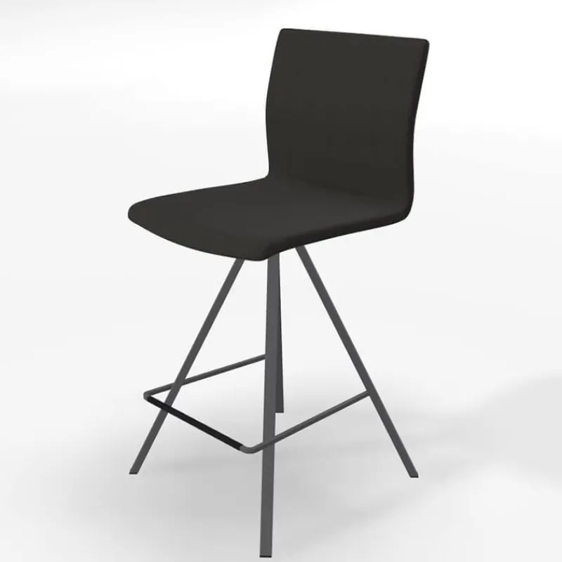 Perfecta Silva Tabouret snack design tissu et métal* Tabouret Snack (assise +/- 65 Cm)|Tabouret De Bar (assise +/- 80 Cm)