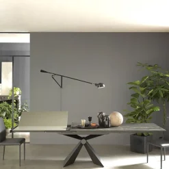 Altacom Sintesi Table design italienne extensible en céramique* Table De Salle à Manger