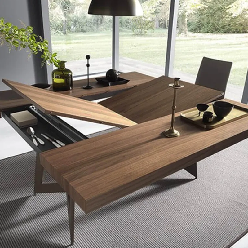 Altacom Sipario Table extensible design de salle à manger en bois* Table De Salle à Manger