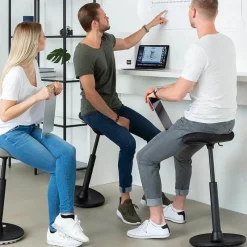 Top Star Sitness H1 Tabouret assis debout ergonomique réglable en hauteur* Tabouret Snack (assise +/- 65 Cm)|Tabouret De Bar (assise +/- 80 Cm)
