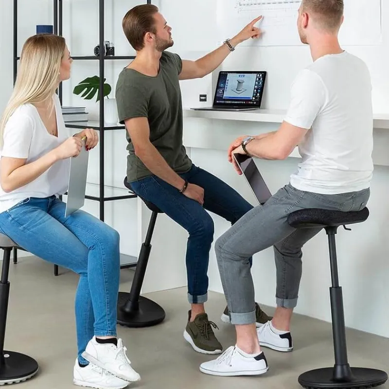 Top Star Sitness H1 Tabouret assis debout ergonomique réglable en hauteur* Tabouret Snack (assise +/- 65 Cm)|Tabouret De Bar (assise +/- 80 Cm)