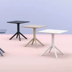 Sky Petite table carrée en résine* Table De Cuisine|Table Pour Petit Espace
