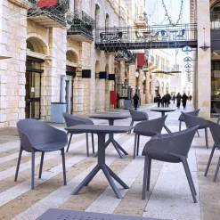 Sky Petite table de jardin carrée en résine* Table De Jardin