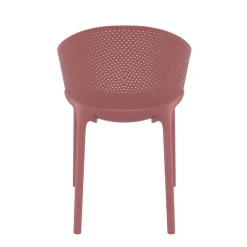 Sky Pro Fauteuil de jardin moderne empilable coque microperforée en polypropylène* Fauteuil De Jardin