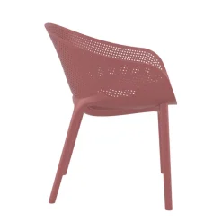 Sky Pro Fauteuil moderne empilable avec coque microperforée en polypropylène* Chaise De Cuisine|Chaise De Salle à Manger