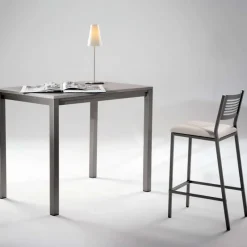 Carrier Slide ® Tabouret moderne snack en synthétique et métal* Tabouret Snack (assise +/- 65 Cm)|Tabouret De Bar (assise +/- 80 Cm)