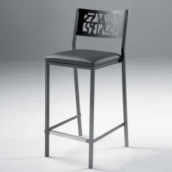 Carrier Slide ® Tabouret moderne snack en synthétique et métal* Tabouret Snack (assise +/- 65 Cm)|Tabouret De Bar (assise +/- 80 Cm)