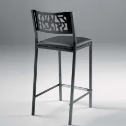 Carrier Slide ® Tabouret moderne snack en synthétique et métal* Tabouret Snack (assise +/- 65 Cm)|Tabouret De Bar (assise +/- 80 Cm)