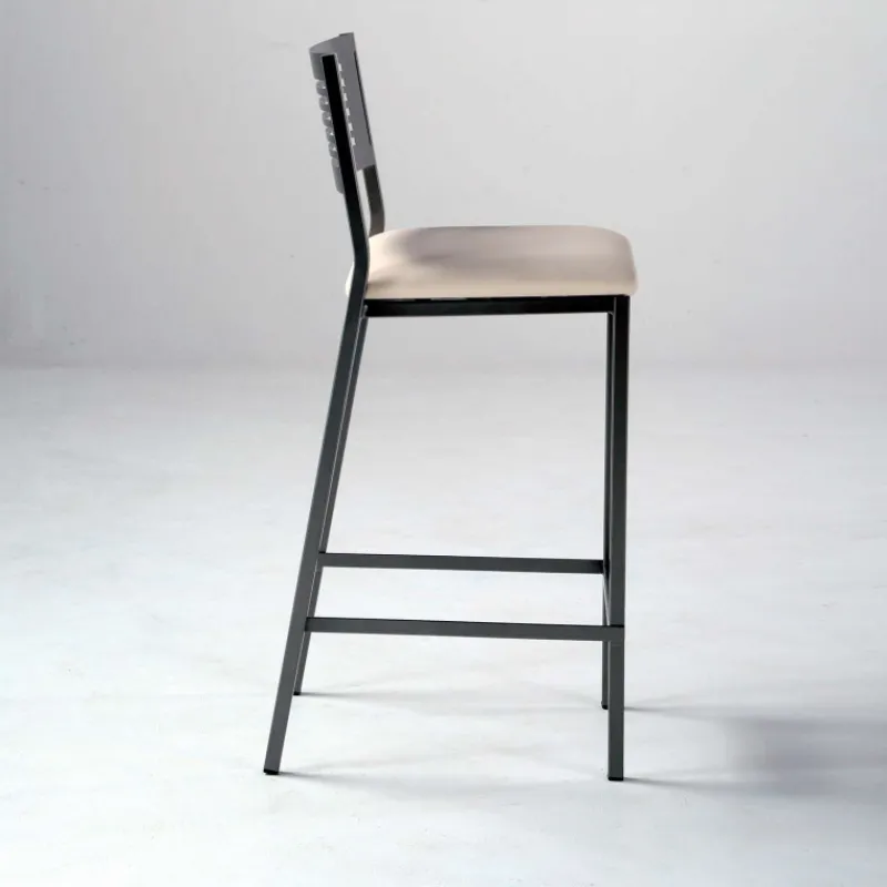 Carrier Slide ® Tabouret moderne snack en synthétique et métal* Tabouret Snack (assise +/- 65 Cm)|Tabouret De Bar (assise +/- 80 Cm)