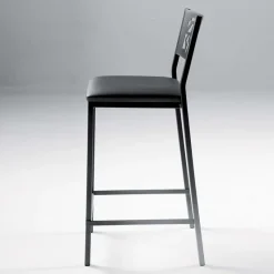 Carrier Slide ® Tabouret moderne snack en synthétique et métal* Tabouret Snack (assise +/- 65 Cm)|Tabouret De Bar (assise +/- 80 Cm)