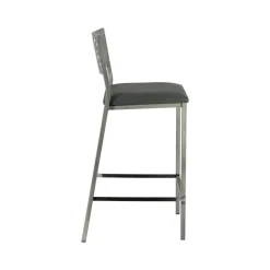 Carrier Slide ® Tabouret moderne snack en synthétique et métal* Tabouret Snack (assise +/- 65 Cm)|Tabouret De Bar (assise +/- 80 Cm)
