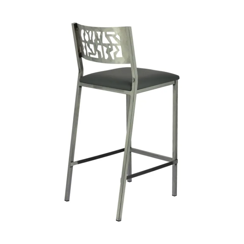 Carrier Slide ® Tabouret moderne snack en synthétique et métal* Tabouret Snack (assise +/- 65 Cm)|Tabouret De Bar (assise +/- 80 Cm)