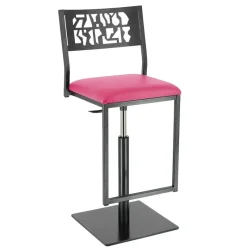 Carrier Slide ® Tabouret pivotant et réglable en hauteur style industriel* Tabouret Snack (assise +/- 65 Cm)|Tabouret De Bar (assise +/- 80 Cm)