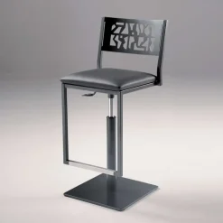 Carrier Slide ® Tabouret pivotant et réglable en hauteur style industriel* Tabouret Snack (assise +/- 65 Cm)|Tabouret De Bar (assise +/- 80 Cm)