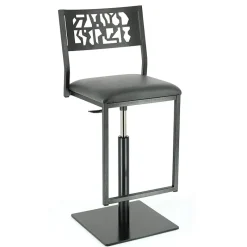 Carrier Slide ® Tabouret pivotant et réglable en hauteur style industriel* Tabouret Snack (assise +/- 65 Cm)|Tabouret De Bar (assise +/- 80 Cm)