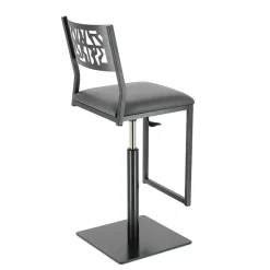 Carrier Slide ® Tabouret pivotant et réglable en hauteur style industriel* Tabouret Snack (assise +/- 65 Cm)|Tabouret De Bar (assise +/- 80 Cm)