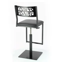 Carrier Slide ® Tabouret pivotant et réglable en hauteur style industriel* Tabouret Snack (assise +/- 65 Cm)|Tabouret De Bar (assise +/- 80 Cm)