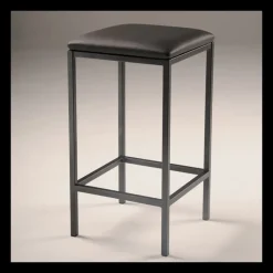 Carrier Slide ® Tabouret snack en métal sans dossier assise synthétique* Tabouret Snack (assise +/- 65 Cm)|Tabouret De Bar (assise +/- 80 Cm)