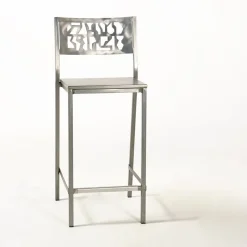 Carrier Slide ® Tabouret snack en acier style industriel* Tabouret Snack (assise +/- 65 Cm)|Tabouret De Bar (assise +/- 80 Cm)
