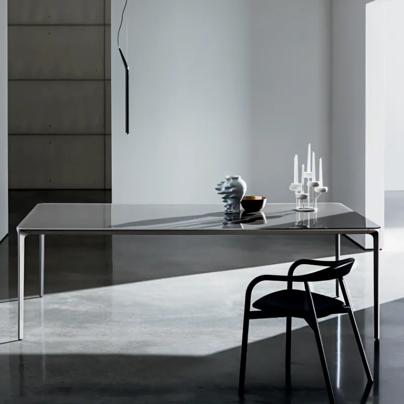 Sovet Italia Slim Sovet® Table en verre design extensible* Table De Salle à Manger