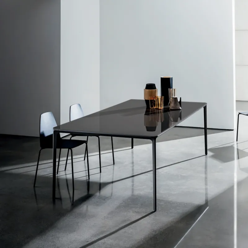 Sovet Italia Slim Sovet® Table en verre design extensible* Table De Salle à Manger