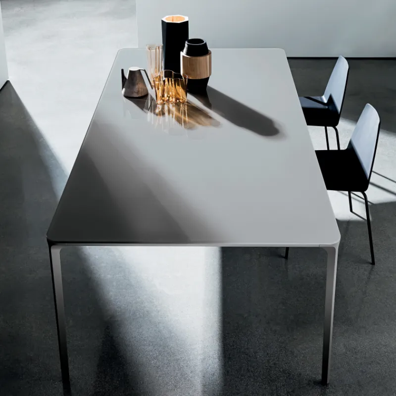 Sovet Italia Slim Sovet® Table en verre design extensible* Table De Salle à Manger