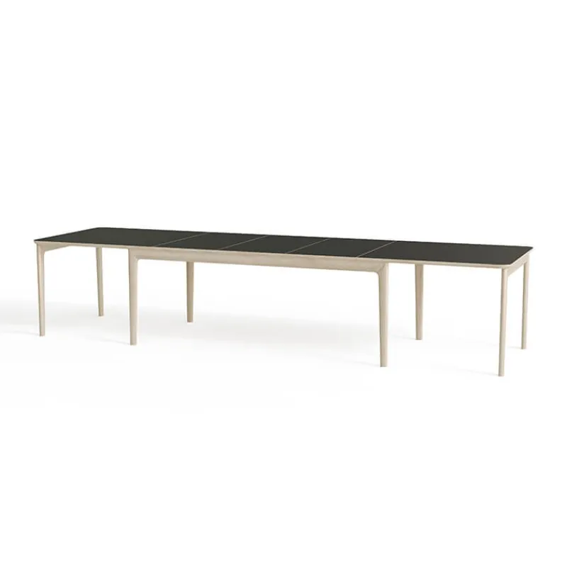 Skovby SM26/27 Table danoise extensible en bois massif et en stratifié noir* Table De Salle à Manger