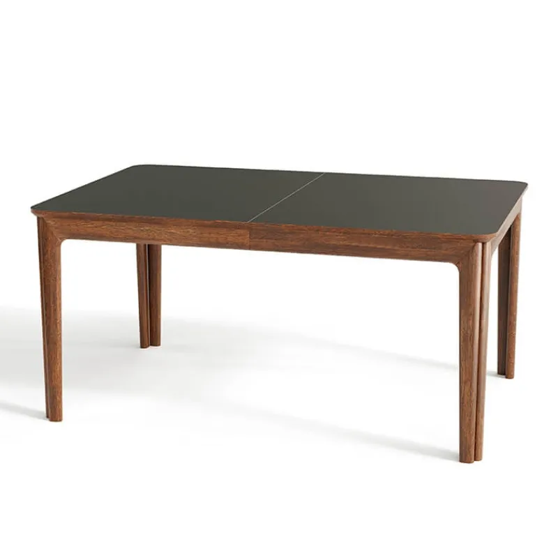 Skovby SM26/27 Table danoise extensible en bois massif et en stratifié noir* Table De Salle à Manger