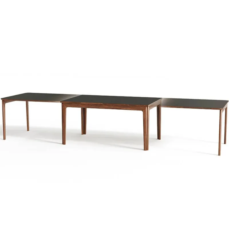 Skovby SM26/27 Table danoise extensible en bois massif et en stratifié noir* Table De Salle à Manger