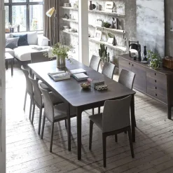 Skovby SM26/27 Table de salle à manger scandinave en placage bois avec allonges* Table De Salle à Manger