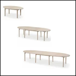 Skovby SM78 Table de salle à manger ovale scandinave en bois avec allonges* Table De Salle à Manger