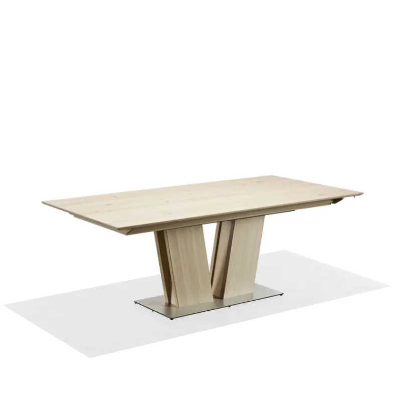 Skovby SM39 Table en bois moderne extensible avec pied central* Table De Salle à Manger