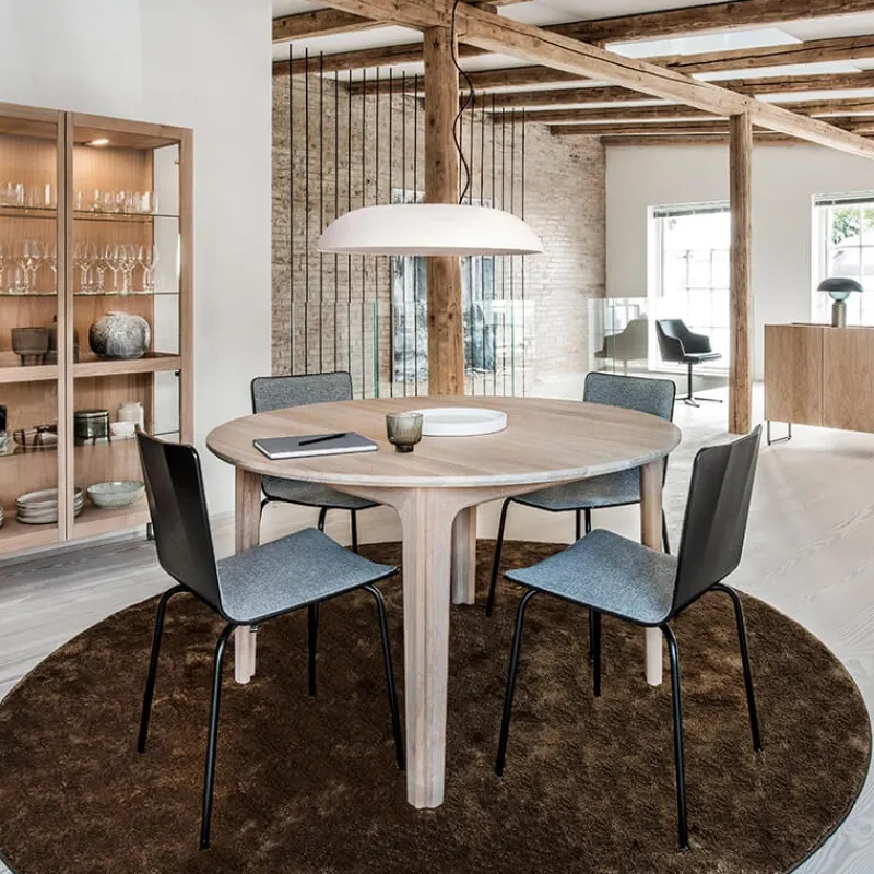 Skovby SM112 Table ronde extensible en bois massif conçue au Danemark* Table De Salle à Manger