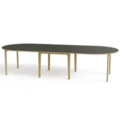 Skovby SM112 Table ronde extensible en stratifié et pieds bois conçue au Danemark* Table De Salle à Manger