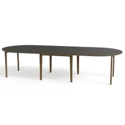 Skovby SM112 Table ronde extensible en stratifié et pieds bois conçue au Danemark* Table De Salle à Manger