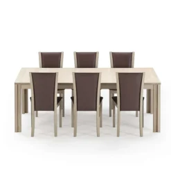 Skovby SM23/24 Table scandinave rectangulaire en bois avec allonges* Table De Salle à Manger