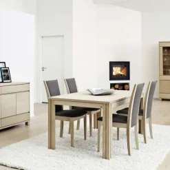 Skovby SM23/24 Table scandinave rectangulaire en bois avec allonges* Table De Salle à Manger