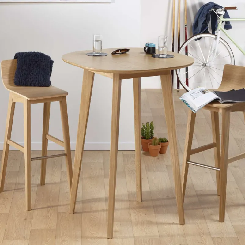 Dasras Snack Table de bar style scandinave en bois massif* Table De Cuisine