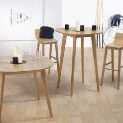 Dasras Snack Table de bar style scandinave en bois massif* Table De Cuisine