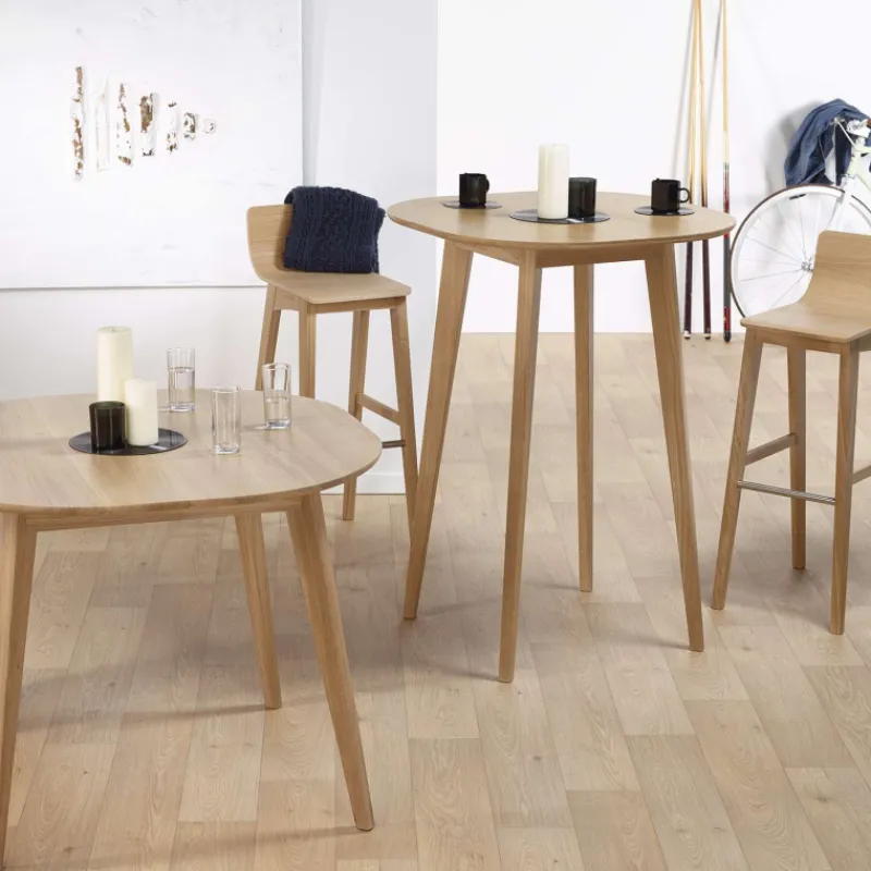 Dasras Snack Table de bar style scandinave en bois massif* Table De Cuisine