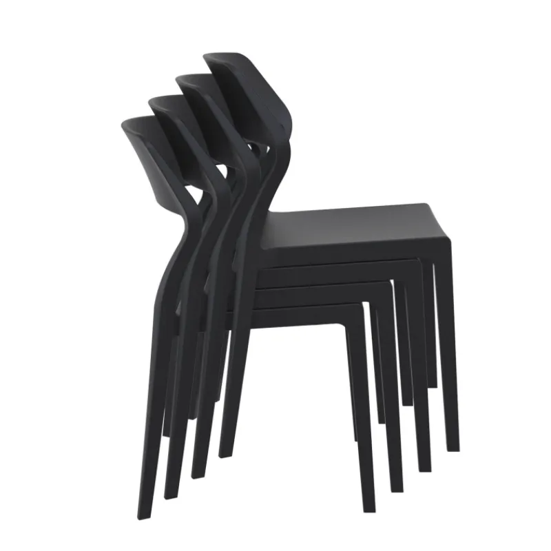 Snow Chaise d'extérieur empilable design en polypropylène* Chaise De Jardin