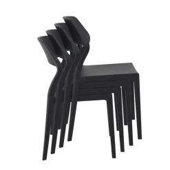 Snow Chaise empilable design en polypropylène* Chaise De Cuisine|Chaise De Salle à Manger