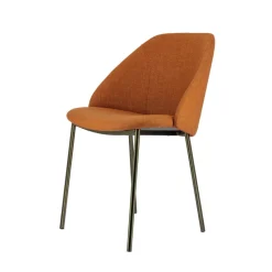 Perfecta Soda Chaise cosy en tissu avec pieds en métal* Chaise De Salle à Manger|Chaise Salon