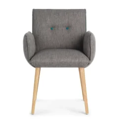 Mobitec Soda ® Fauteuil cocooning en tissu avec boutons décoratifs* Chaise De Salle à Manger|Chaise Salon