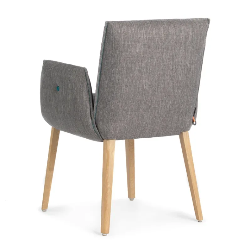Mobitec Soda ® Fauteuil cocooning en tissu avec boutons décoratifs* Chaise De Salle à Manger|Chaise Salon