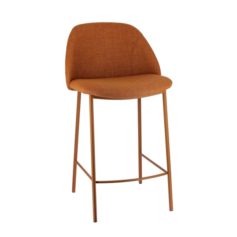 Perfecta Soda Tabouret snack cosy en tissu avec pieds en métal* Tabouret Snack (assise +/- 65 Cm)|Tabouret De Bar (assise +/- 80 Cm)