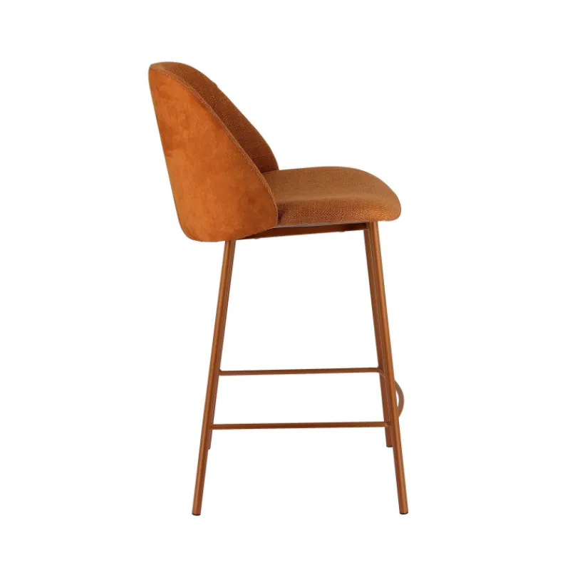 Perfecta Soda Tabouret snack cosy en tissu avec pieds en métal* Tabouret Snack (assise +/- 65 Cm)|Tabouret De Bar (assise +/- 80 Cm)